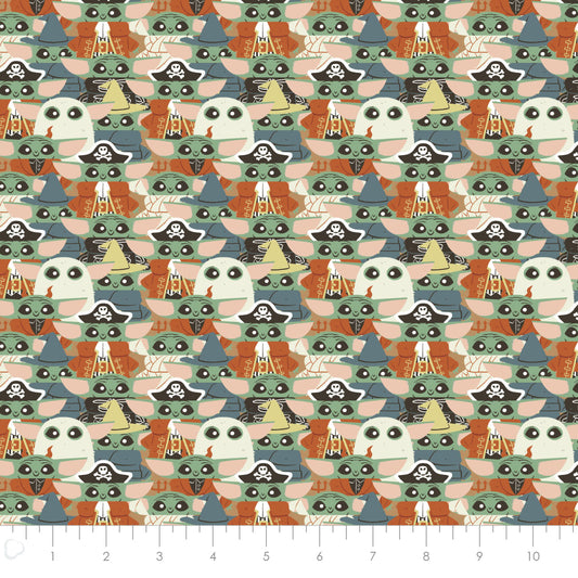 Licensed Character Halloween IV Grogu Costume Party Taupe    73800398-01 Cotton Woven Fabric