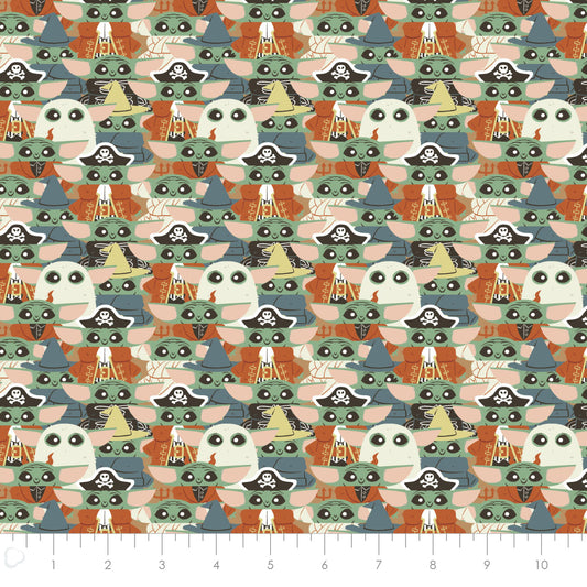 Licensed Character Halloween IV Grogu Costume Party Taupe 73800398-01 Cotton Woven Fabric