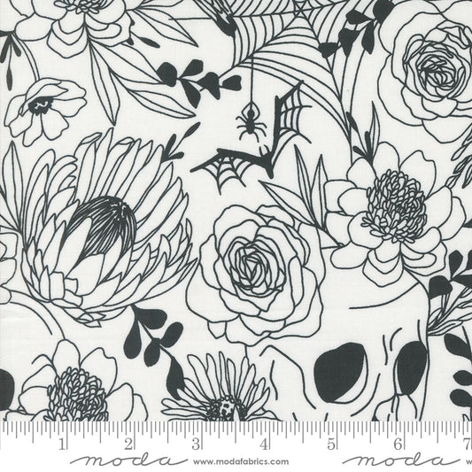 New Arrival: Noir by Alli K Design Haunted Garden Ghost    11540-21 Cotton Woven Fabric
