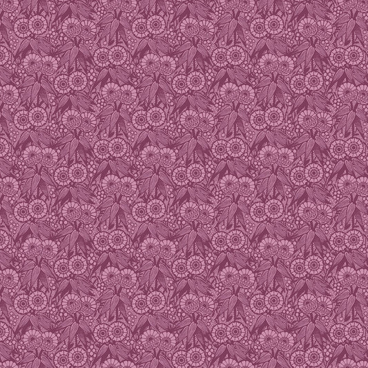 Inspired Heart by Kelly Rae Roberts Heart Geo Plum    13341B-65 Cotton Woven Fabric