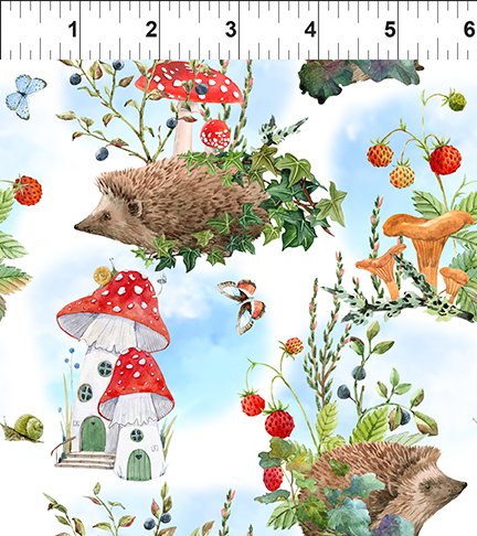 Hedgehog Hollow Hedgehogs 4HH-1 Cotton Woven Fabric