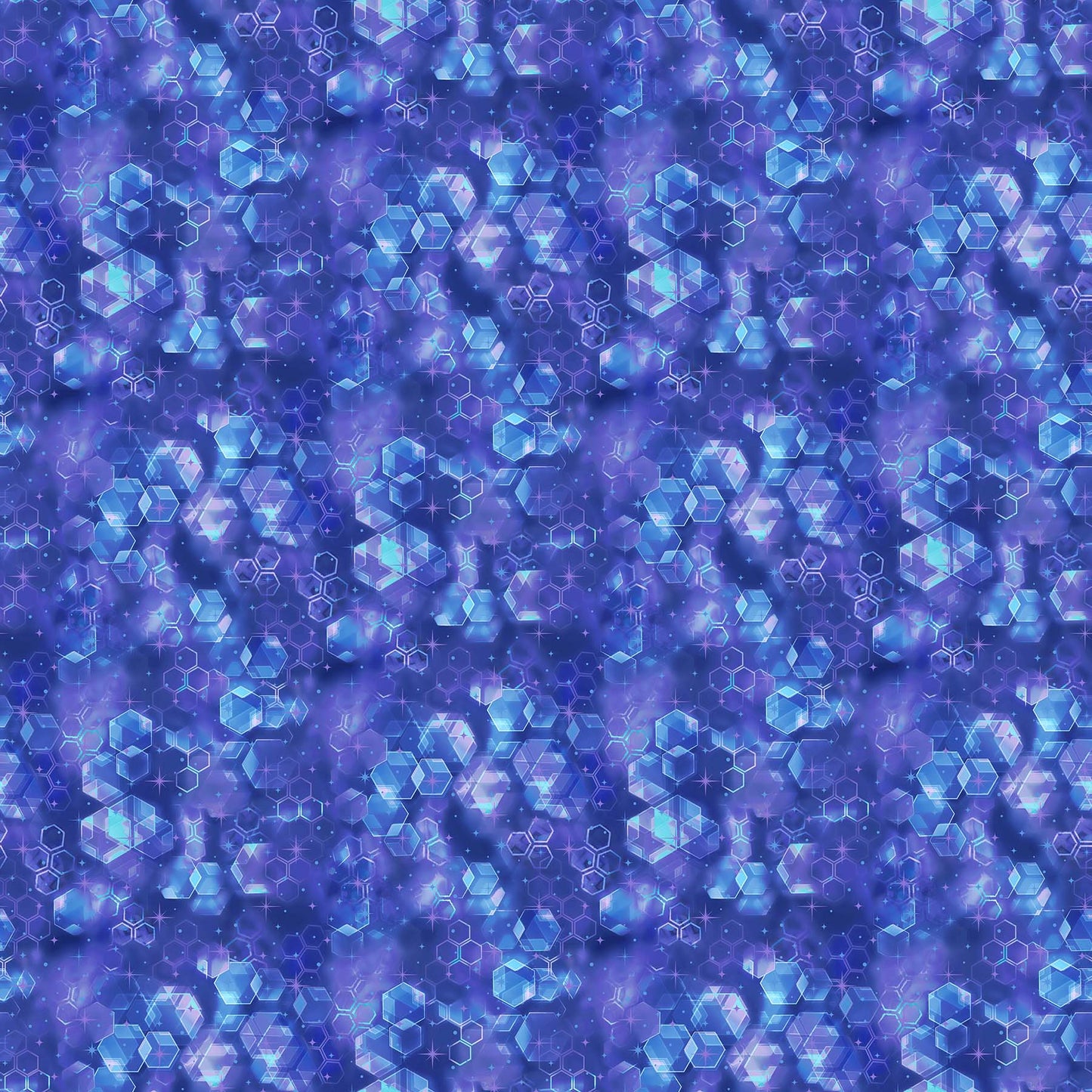 Night Vision Digital by Simon Jaiduk Hexie Texture Blue    DP25094-46 Cotton Woven Fabric