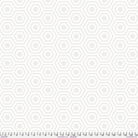 True Colors Quilt Backs by Tula Pink Hexy XL Snowfall Cotton Sateen 108" Wideback Quilt Backing QBTP014.SNOWFALL Cotton Woven Wideback