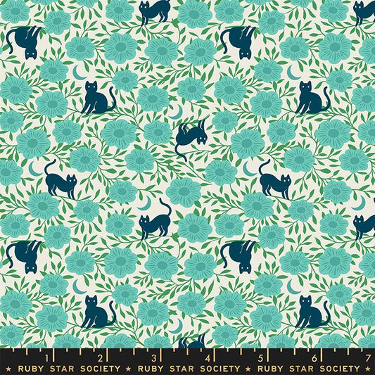 Backyard by Sarah Watts of Ruby Star Society Hiding Cat Succulent    RS2088-11 Cotton Woven Fabric