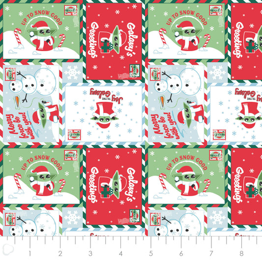 Licensed Character Winter Holiday IV Holiday Postcards Multi     73800406-01 Cotton Woven Fabric