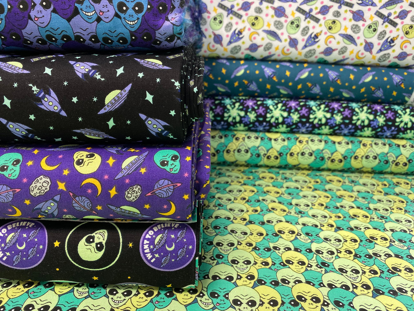 I Want to Believe Splat Black     21210505-1 Cotton Woven Fabric