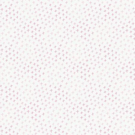 Hello My Deer Pink Dust Crosses 2143707-1 Cotton Woven Fabric