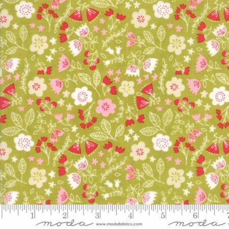 Just Another Walk in the Woods Toss the Garden Green Cotton Woven Fabric