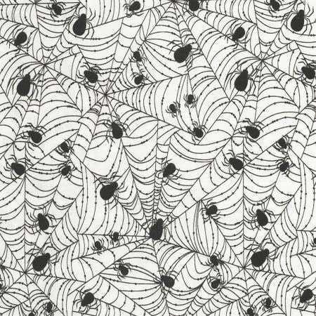Wicked Web White Wicked-C-5240-White Cotton Woven Fabric