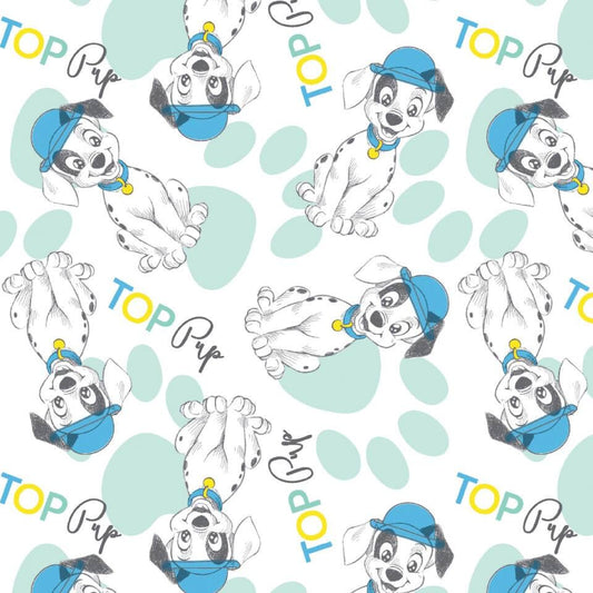 Top Pup Licensed 101 Dalmatians Cotton Woven Fabric