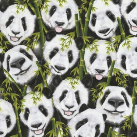 Panda Selfies C5395 Cotton Woven Fabric