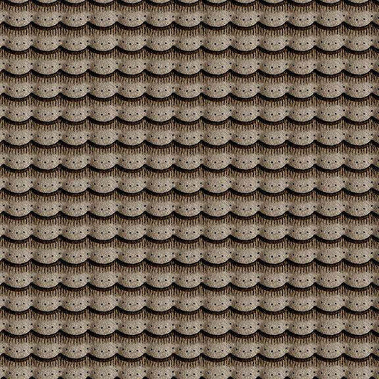 She Sews Sea Shells by J. Wecker Frisch Shell Mermaid Tail Dark Gray 25807K Cotton Woven Fabric