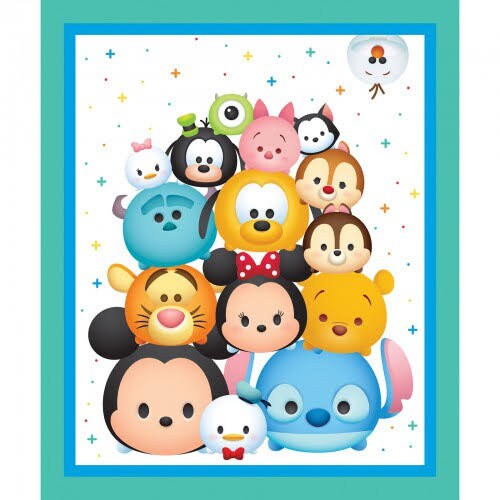 36" Panel Tsum Tsum Cotton Woven