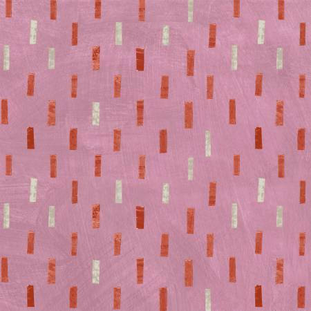 Dreamer by Carrie Bloomston Rose Dash Cotton Woven Fabric