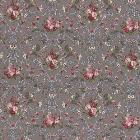 Rose Life Garden Taupe Floral 31520-90 Cotton Woven