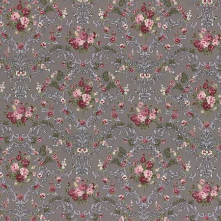 Rose Life Garden Taupe Floral 31520-90 Cotton Woven