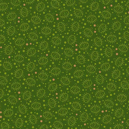 Wildside by Libs Elliot Electric Eye Army 8592-MG Cotton Woven