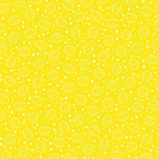 Wildside by Libs Elliot Electric Eye Citrus Cotton Woven