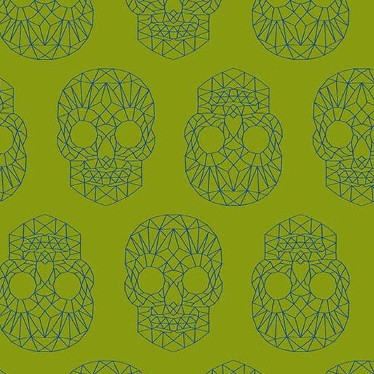 Wildside by Libs Elliot The Watcher Moss Cotton Woven Fabric