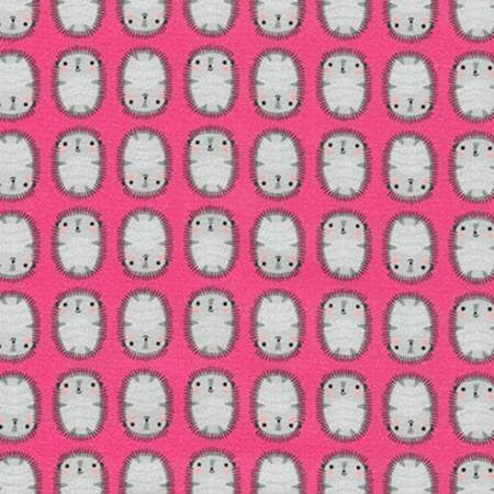 Suzy's Minis by Suzy Ultman Mini Hedgehogs on Pink Cotton Woven Fabric