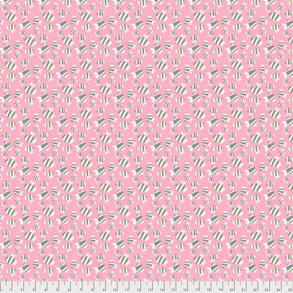 Wings and Things by David Walker Bumble Bees Pink PWDW143.PRIMR Cotton Woven Fabric