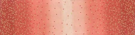 Ombre Confetti by V & Co. Metallic Dots Persimmon 10807-216M Cotton Woven Fabric