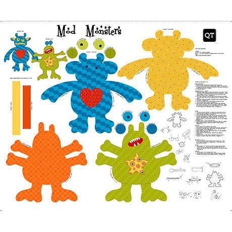 Sew N Go 36" Panel Monster 26389X Cotton Woven Panel