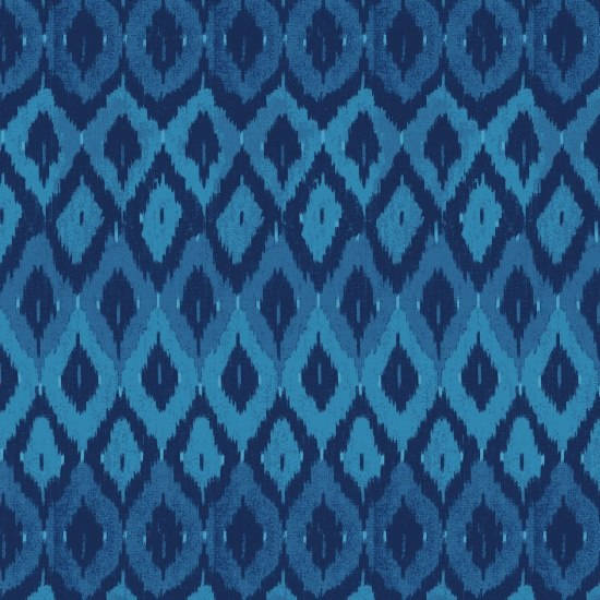 Indigo Coastal Nautical Blue Geometric 3995-77 Cotton Woven Fabric