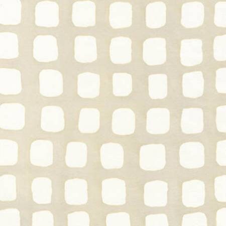 Mark to Make Ecru Square Batik Cotton Woven Fabric