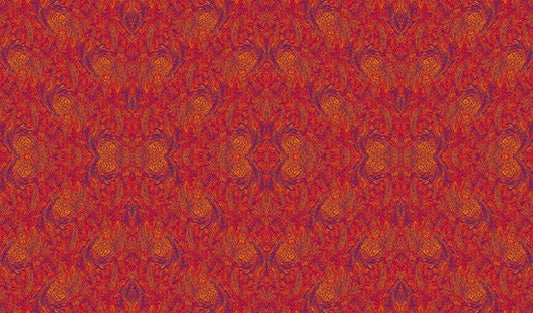 The Golden Hour by SAQA Ominous Red Cotton Woven Fabric