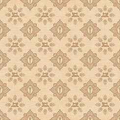 Seamless by Dan Morris Damask Tan Cotton Woven Fabric
