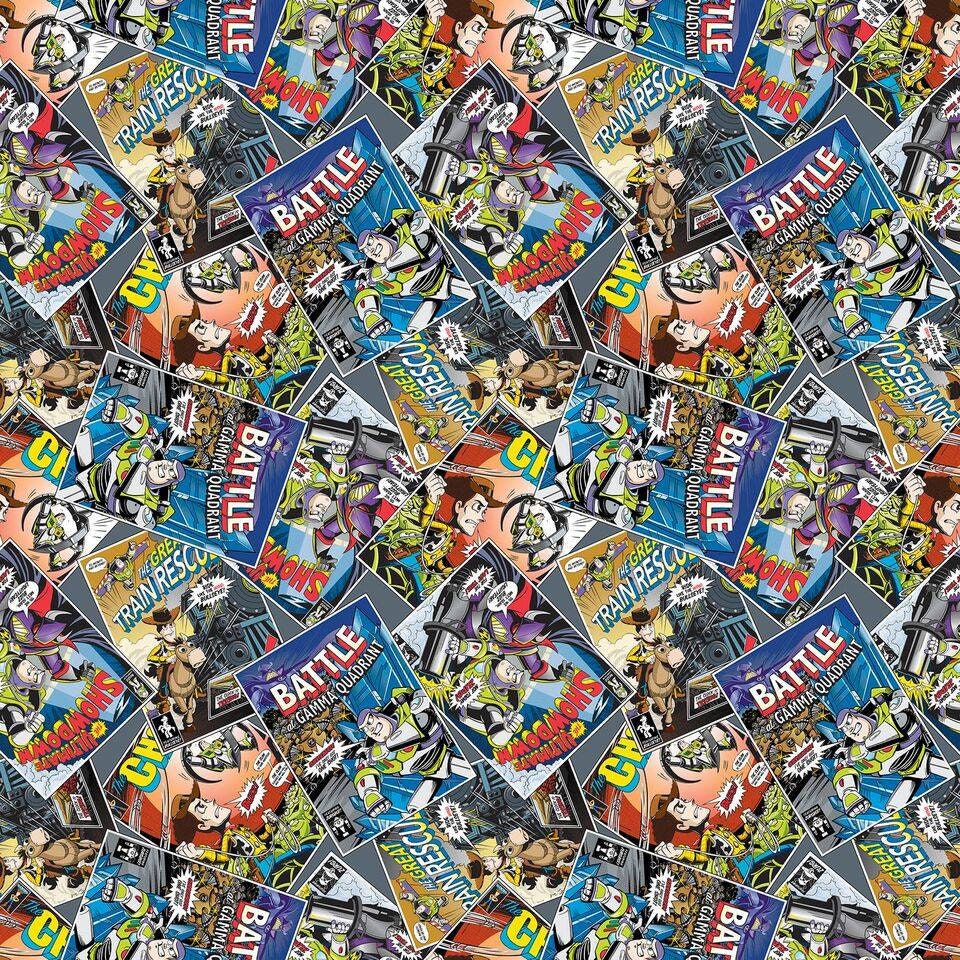 Licensed Disney Toy Story Comic Cotton Woven Fabric