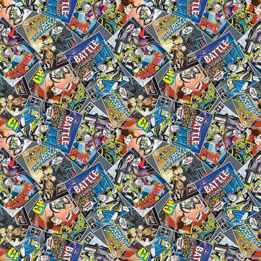 Licensed Disney Toy Story Comic Cotton Woven Fabric