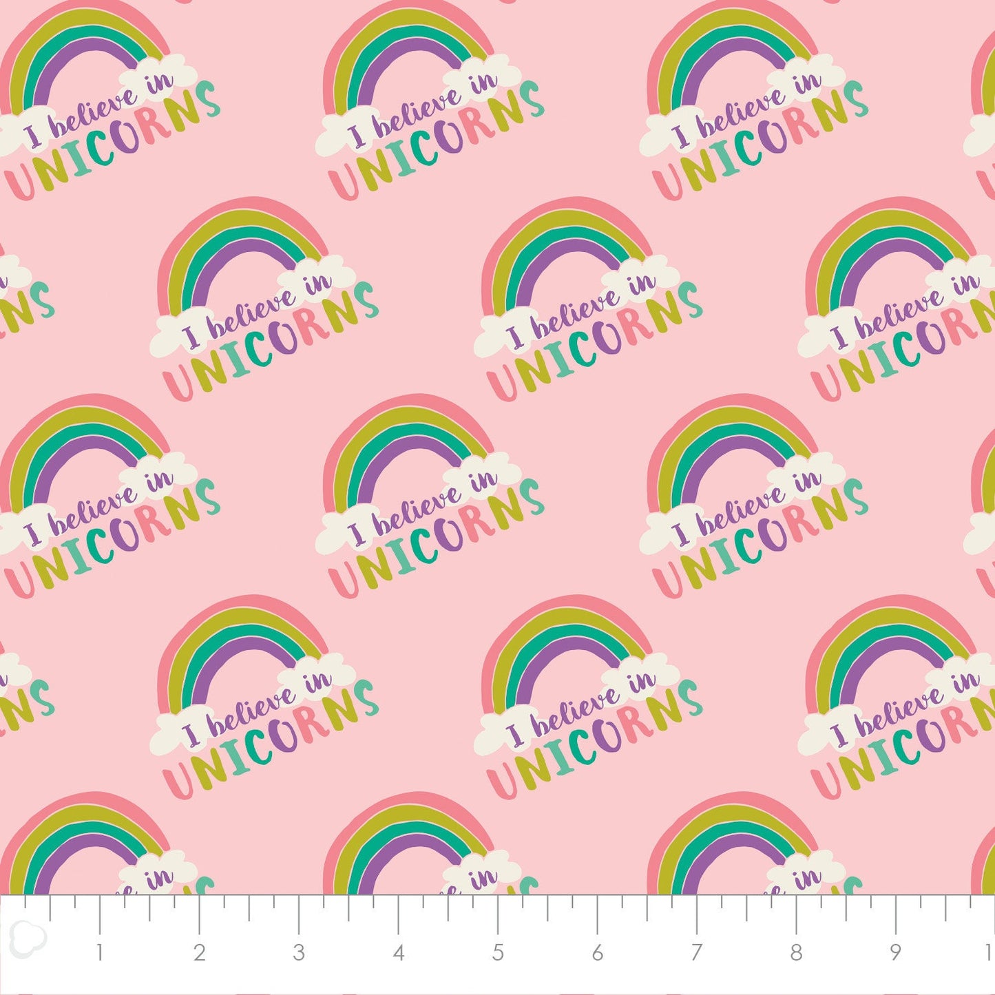 I Believe in Unicorns Pink Cotton Woven