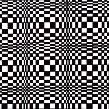 Black & White Optical Illusion Sydney Jersey Knit Cotton/Spandex Fabric