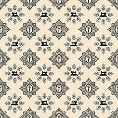 Seamless by Dan Morris Damask Light Cream Cotton Woven Fabric 26585-E