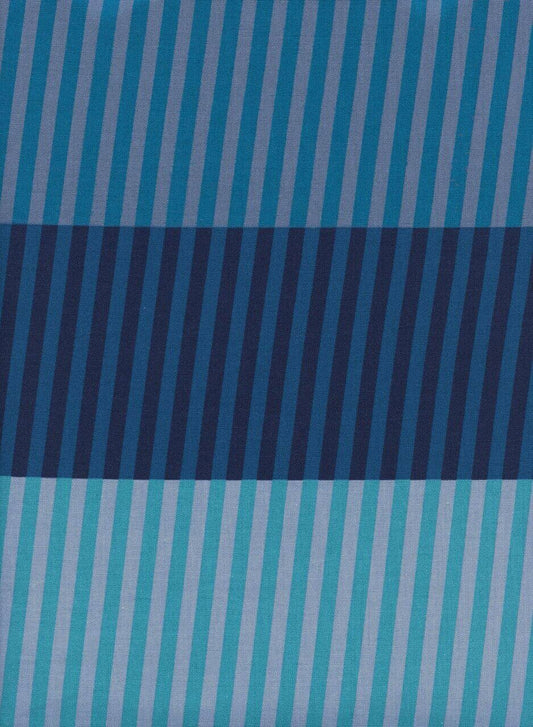 Eclipse Navy Party Stripe C5194-001 Cotton Woven Fabric