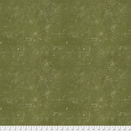 Merriment by Tim Holtz Green Dots PWTH087.8GRE Cotton Woven Fabric