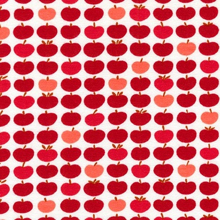 Laguna Jersey Prints Red Apples Cotton Lycra Knit