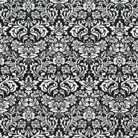 Shiny Objects by Flaurie & Finch Dazzling Damask Radiant Pearl Metallic 3512-2 Cotton Woven Fabric