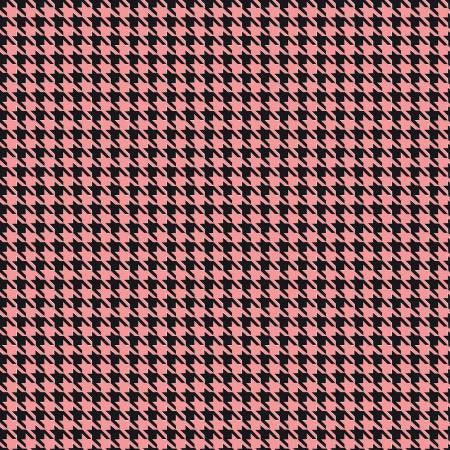 Kiss Me Kate by See Kate Sew Houndstooth Coral  C7522-Coral Cotton Woven Fabric