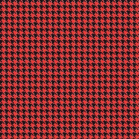 Kiss Me Kate by See Kate Sew Houndstooth Red C7522-RED Cotton Woven Fabric