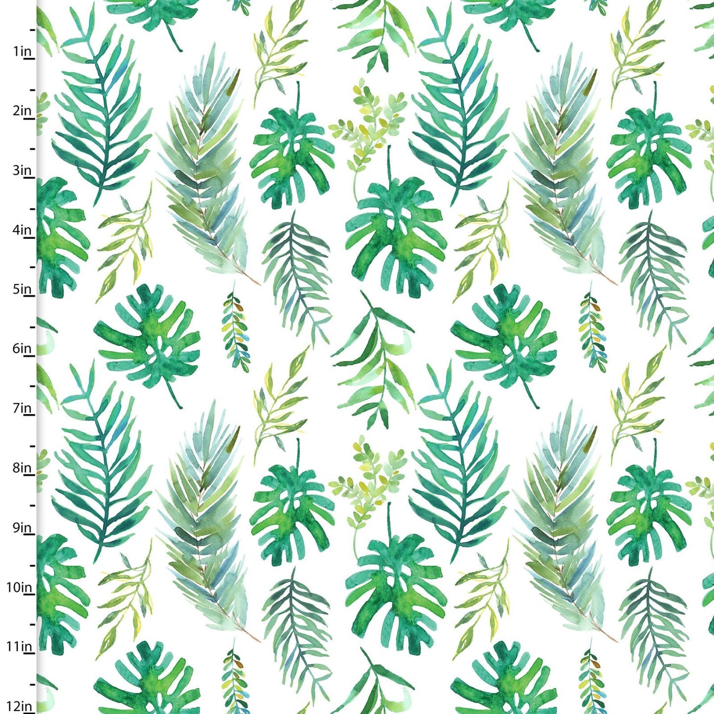 Tropicale Digitally Printed Palm Fronds 13776 Cotton Woven Fabric