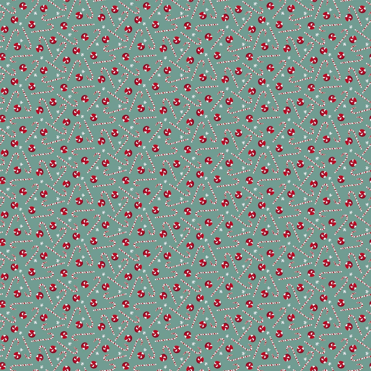 Fa La La Mints & Candy Canes 22218-64 Cotton Woven Fabric