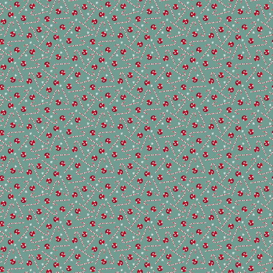 Fa La La Mints & Candy Canes 22218-64 Cotton Woven Fabric