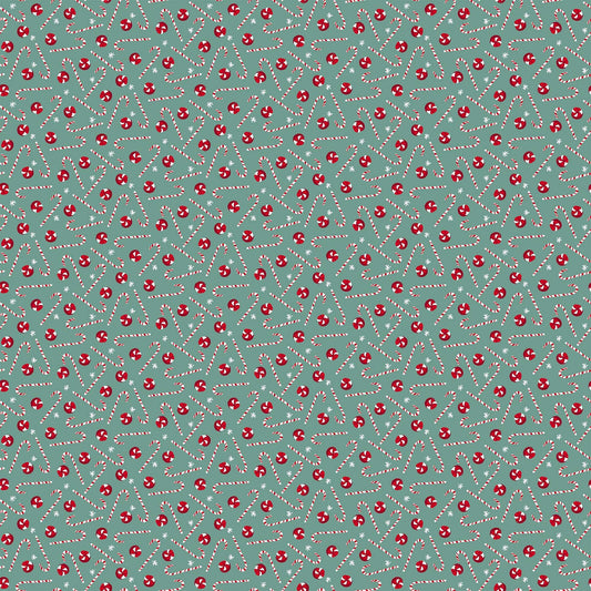 Fa La La Mints & Candy Canes 22218-64 Cotton Woven Fabric