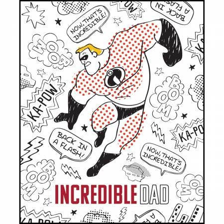 Disney Pixar 36" Panel Incredibles Mr. Incredible Cotton Woven Panel