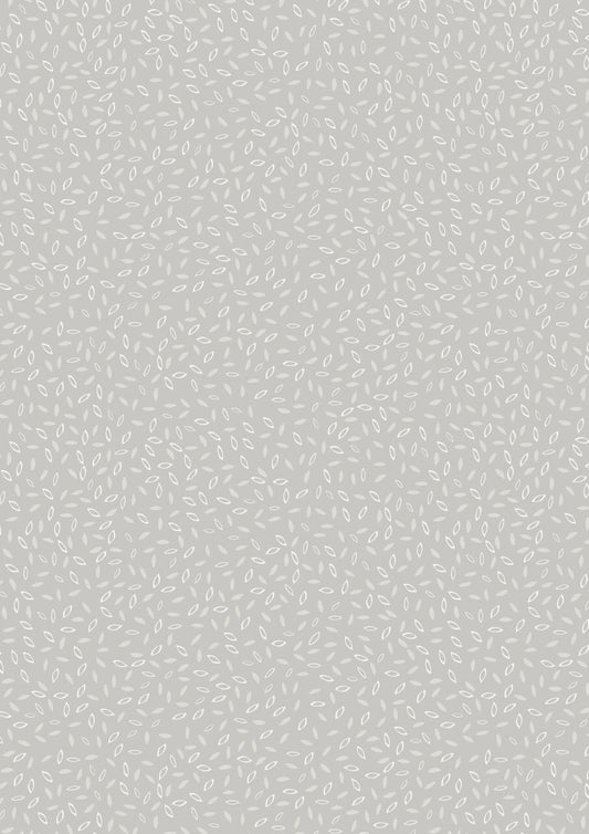 Scarecrow Acres Scattered Leaves Light Gray Cotton Woven Fabric