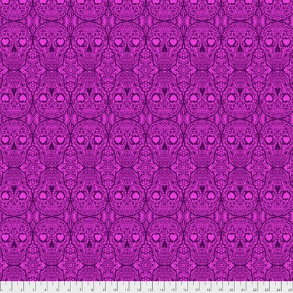De La Luna by Tula Pink  Sugar Skulls Clairvoyant PWTP111.Clairvoyant Cotton Woven Fabric