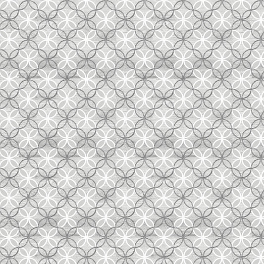 Words to Live By Trellis Gray Cotton Woven Fabric